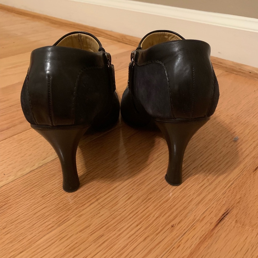 Chanel Suede and Leather Ankle Booties - Picture 3 of 4